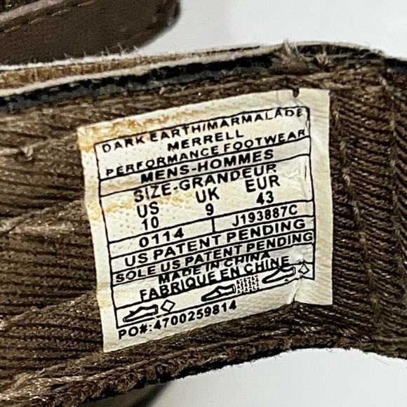 Merrell Men’s Dark Earth/Marmalade Air Cushion Sandals - Picture 15 of 15